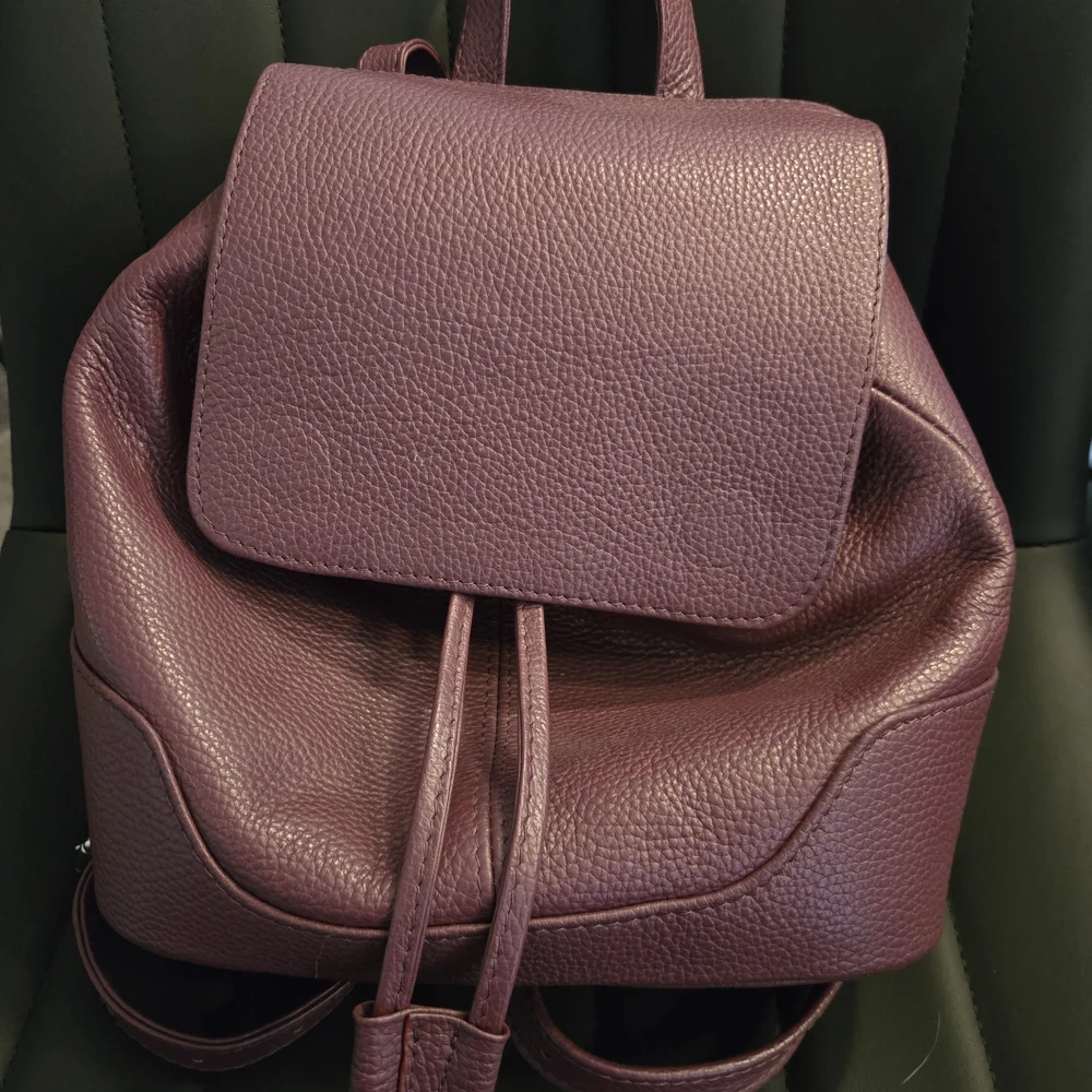 Leather Mini Backpack - Picture 1 of 5